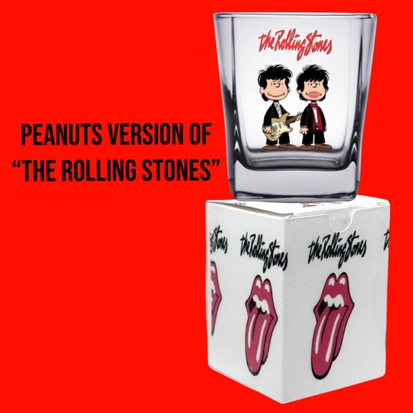 PEANUTS Characters/ROCK BANDS Mashup Shot Glass/Matching Box, Unique Gift! - Picture 8 of 14